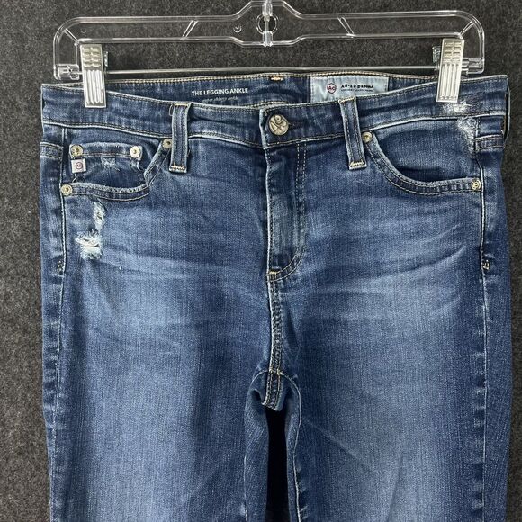 AG Adriano Goldschmied Jeans Women’s 28R Blue The Legging Ankle Super Skinny - Picture 2 of 14